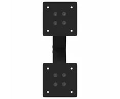 Kavos staliuko kojelės, X formos, 2 vnt., juodos, 38x(42-43) cm, plienas