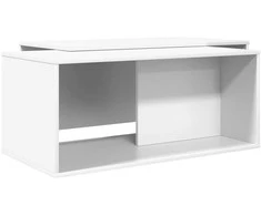 Kavos staliuko komplektas 2 vnt. Balta 90 x 48 x 40 cm
