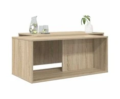 Kavos staliuko komplektas 2 pcs Sonoma ąžuolas Apdirbta mediena
