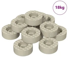 Kėdės kojos grindų apsaugos 18000 vnt. Skaidrus Ø 15 x 16 mm
