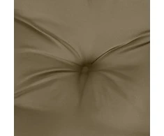 Kėdės pagalvėlės, 2vnt., taupe, 100x50x7cm, audinys