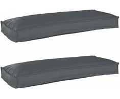 Pallet pagalvių rinkinys 2 pcs Antracitas 100 x 40 x 8 cm