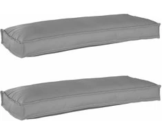 Pallet pagalvių rinkinys 2 pcs Pilka 100 x 40 x 8 cm