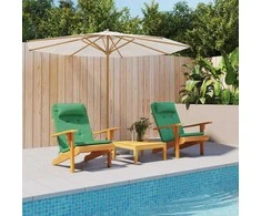 Kėdžių pagalvės 2 pcs Žalia 58 x 77 x 4,5 cm Oksfordo audinys