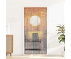 Kenkėjų Durų Užuolaida multicolor 200 x 100 cm Bambukas