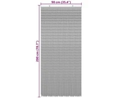 Kenkėjų Durų Užuolaida multicolor 90 x 200 cm Bambukas