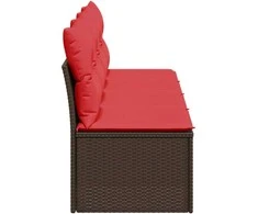 | Sodo sofa | su pagalve Ruda 227 x 62 x 69 cm poliratanas