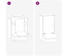 Kiaulių šėrykla Sidabro 55 x 38 x 76 cm Cinkuota plienas
