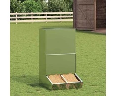 Kiaulių šėrykla Sidabro 55 x 51 x 91,5 cm Cinkuota plienas