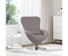 Fotelis Kiaušinio formos krėslas Taupe 63 x 73 x 90 cm audinys