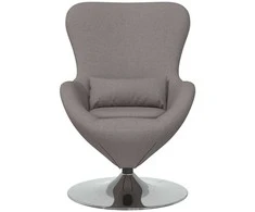 Fotelis Kiaušinio formos krėslas Taupe 63 x 73 x 90 cm audinys