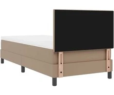 Kiemas lova su galvūgalio Kapučino 90 x 200 cm Dirbtinė oda
