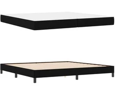 Kiemas lova Juoda 200 x 200 cm audinys