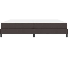 Kiemas lova su čiužiniu Tamsiai rudas 200 x 200 cm audinys