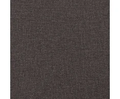 Kiemas lova su čiužiniu Tamsiai rudas 120 x 200 cm audinys