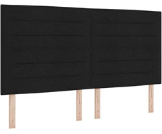 LED Čiužinio Lova su čiužiniu Juoda 180 x 200 cm audinys