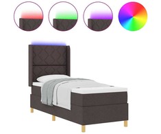 Kiemas lova su LED juostelėmis Ruda 80 x 200 cm audinys