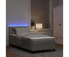Kiemas lova su pagalve Tortora 90 x 200 cm audinys