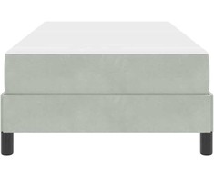 Kiemas lova su čiužiniu Šviesiai pilka 100 x 210 cm audinys