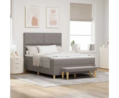Kiemas lova su pagalve Tortora 200 x 140 cm audinys
