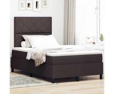 Kiemas lova su galvūgalio Tamsiai ruda 120 x 200 cm audinys
