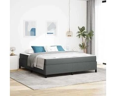 Kiemas lova Tamsiai pilka 180 x 200 cm audinys