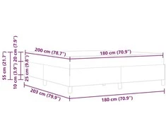 Kiemas lova Tortora 180 x 200 cm audinys