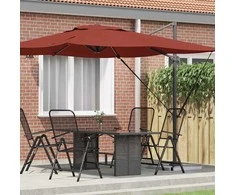 Roma Parasol Raudona 286 x 284 x 265 cm