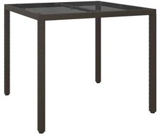 Sodo stalas Ruda 90 x 90 x 75 cm poliratanas