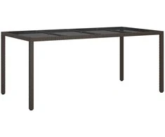 Sodo stalas Ruda 190 x 90 x 75 cm poliratanas