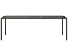 Sodo stalas Ruda 250 x 100 x 75 cm poliratanas