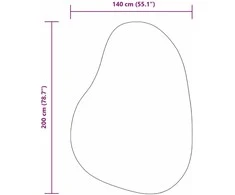 Kilimas HUARTE Antracito 140 x 200 cm Poliesteris