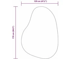 Kilimas HUARTE Antracito 120 x 170 cm Poliesteris