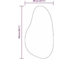 Kilimas HUARTE Antracito 80 x 150 cm Poliesteris