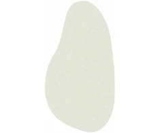 Zoninės kiliminės dangos HUARTE Kreminė 80 x 150 cm Poliesteris