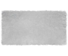 Dirbtinio avių kailio kilimas TAFALLA Pilka 80 x 150 cm