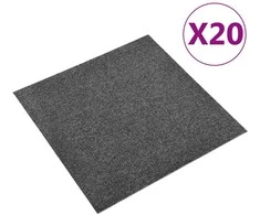 Kilimas 20 pcs Antracitas 50 x 50 cm 100% polipropileno