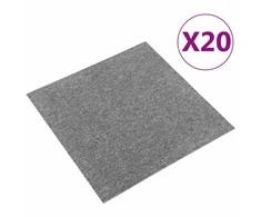 Kilimas 20 pcs Pilka 50 x 50 cm 100% polipropileno