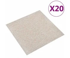 Kilimas 20 pcs Šviesiai smėlinė 50 x 50 cm 100% polipropileno