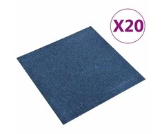 Kilimas 20 pcs Tamsiai mėlyna 50 x 50 cm 100% polipropileno