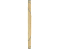 Kilimas, apvalus, šviesus, natūralus, 60 cm, bambukas