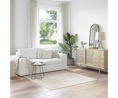 Neslystantis plaukuotas kilimas Kreminė 160 x 160 cm PP