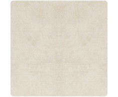 Neslystantis plaukuotas kilimas Kreminė 160 x 160 cm PP