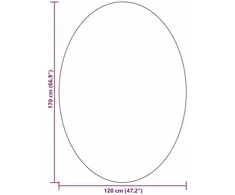 Zoninės kiliminės dangos HUARTE Juoda 120 x 170 cm