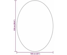Kilimas HUARTE Juoda 160 x 230 cm 100% poliesteris