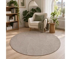 Kilimas IZA Smėlio Ø 160 cm 100% poliesteris Žemo plauko