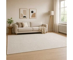 Kilimas Kreminė 160 x 230 cm 100% poliesteris 3 mm Plaunamas