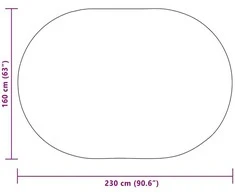 Kilimas ZIZUR Kreminė 230 x 160 cm Polipropilenas