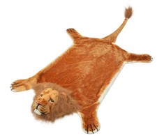 Kilimas liūtas, pliušinis, 205 cm, rudas