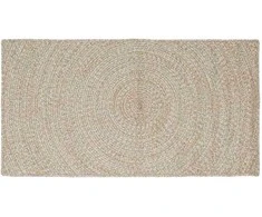 Zoninės kiliminės dangos Natūrali ir Balta 100 x 200 cm Džiutas